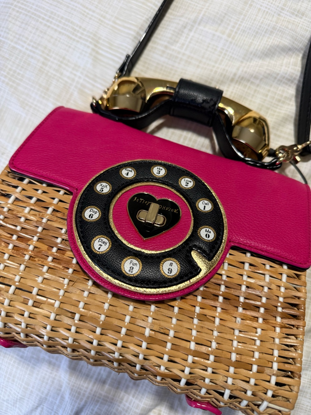 RARE Betsey Johnson Telephone Bag - Picture 3 of 8
